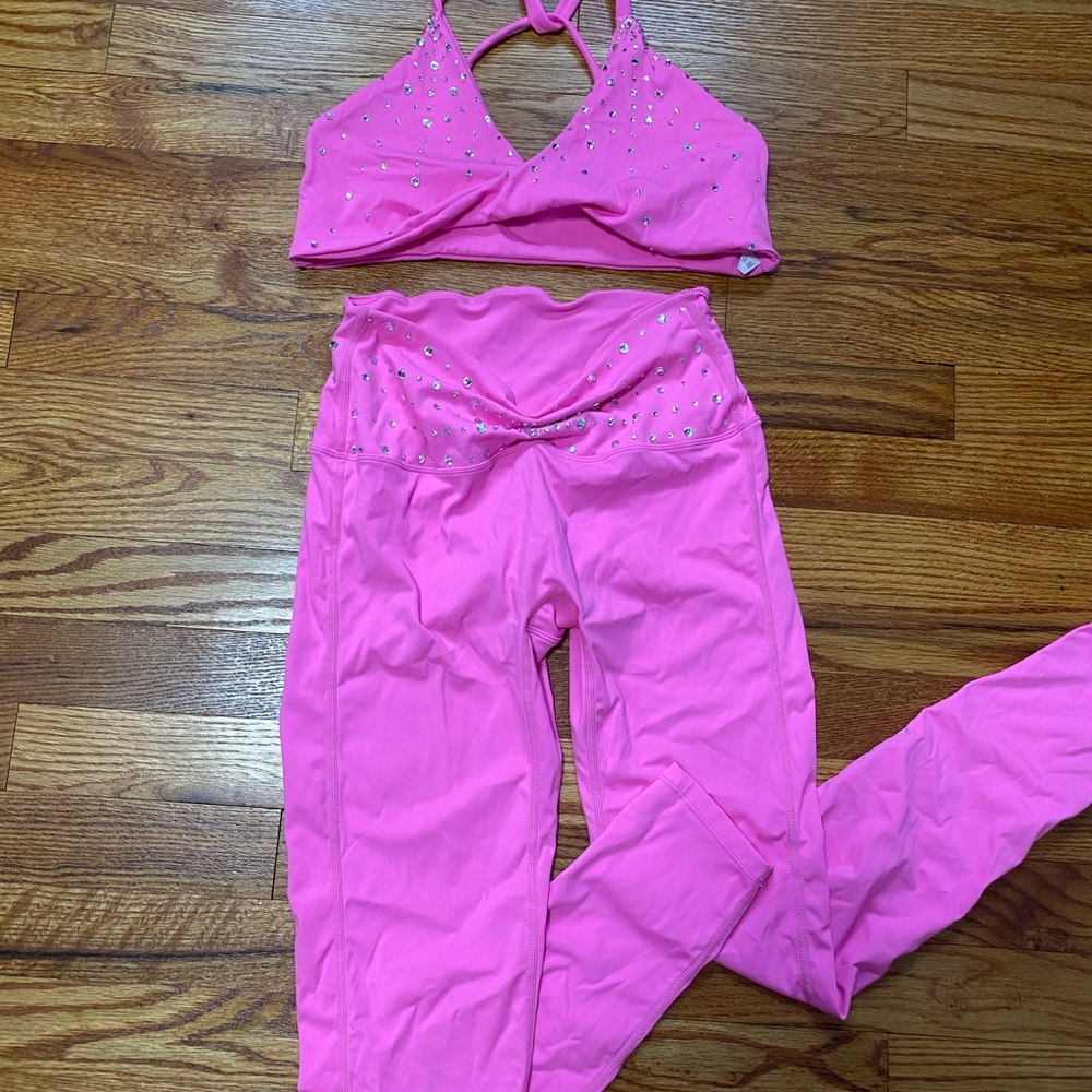 Custom Rhinestone Pro-Cheer Audition Outfit - M/L - Picture 7 of 8